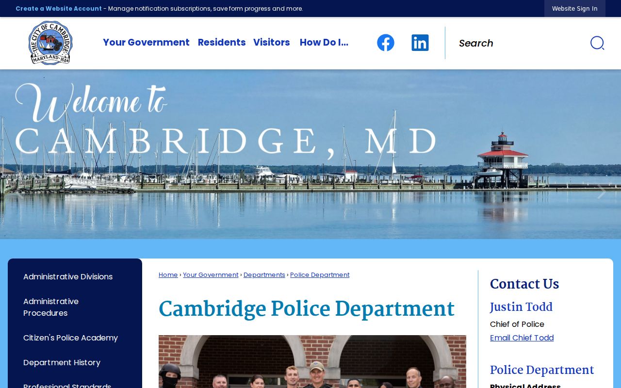 Cambridge Police Department facility used for Cambridge warrant records research